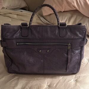 Balenciaga Purple Leather Bag